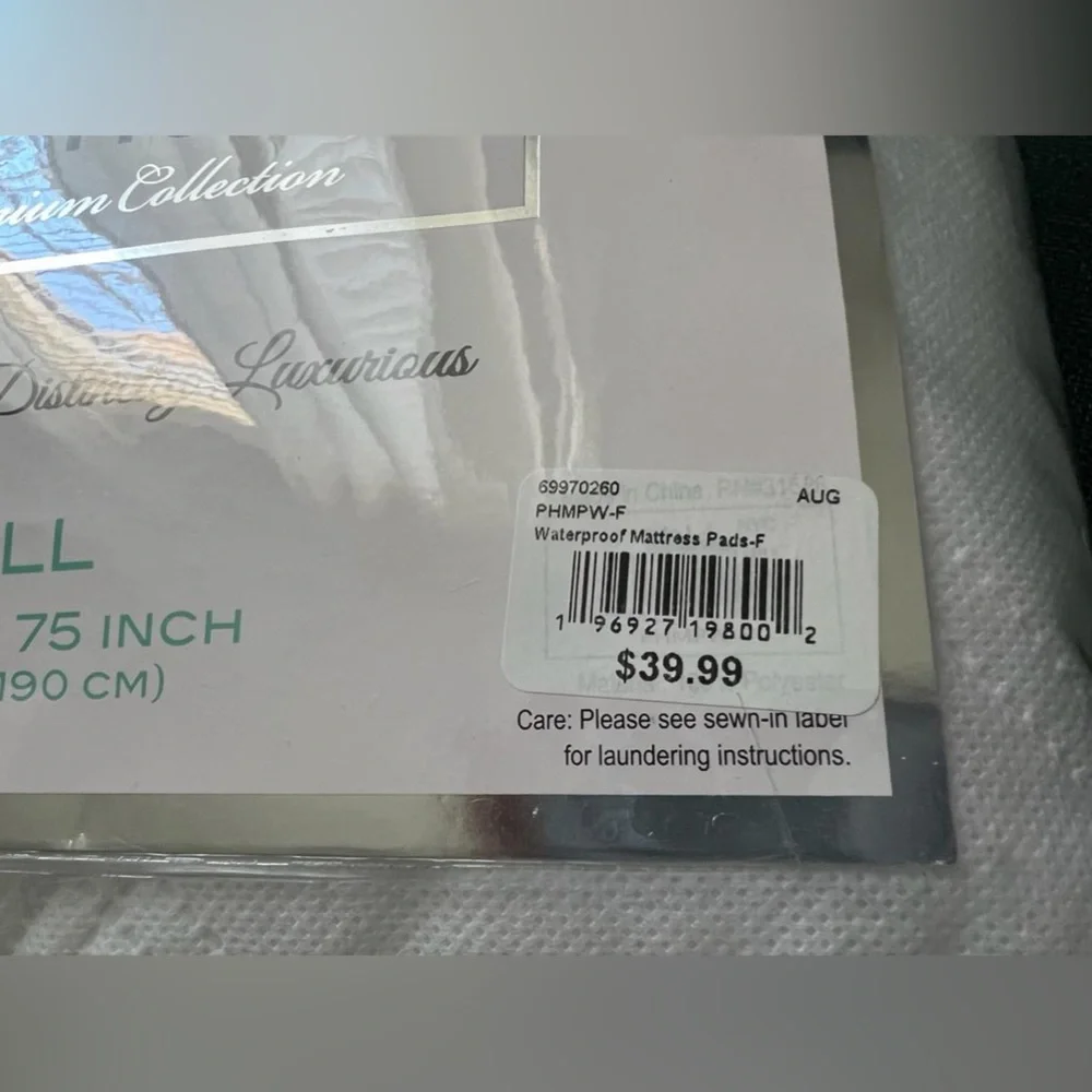 Mattress, protector - waterproof. FULL SIZE.